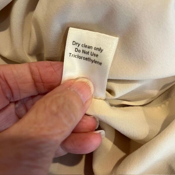 Paper Crown Rose Maternity Sheath Dress Back Zip Ruffle Hem Size Large - Picture 10 of 15